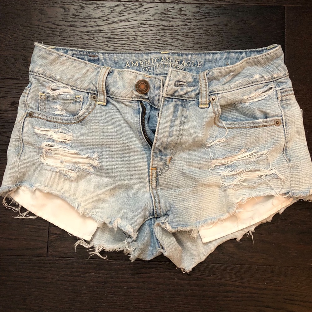 American Eagle High Waisted Jean Shorts